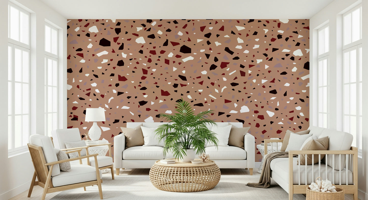A classic polished stone wallpaper for walls.