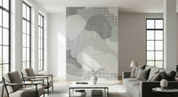 A serene abstract reflective wall mural for your decor.