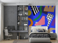 A beautiful modern art wall mural of delicate texture.