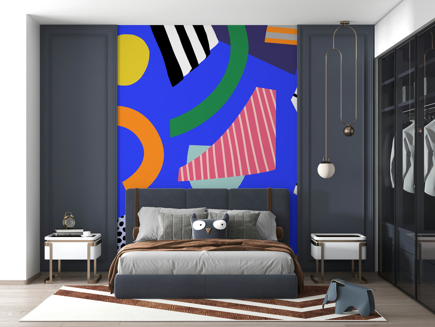 A classic abstract design wallpaper for walls.