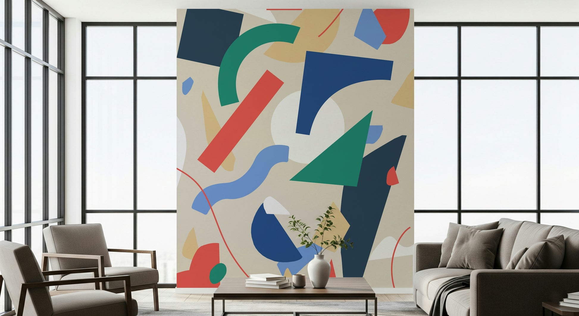 A classic abstract design wallpaper for walls.