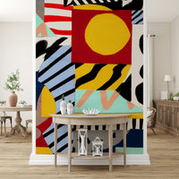 A classic abstract design wallpaper for walls.