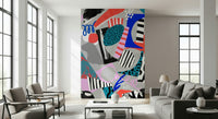 A classic abstract design wallpaper for walls.