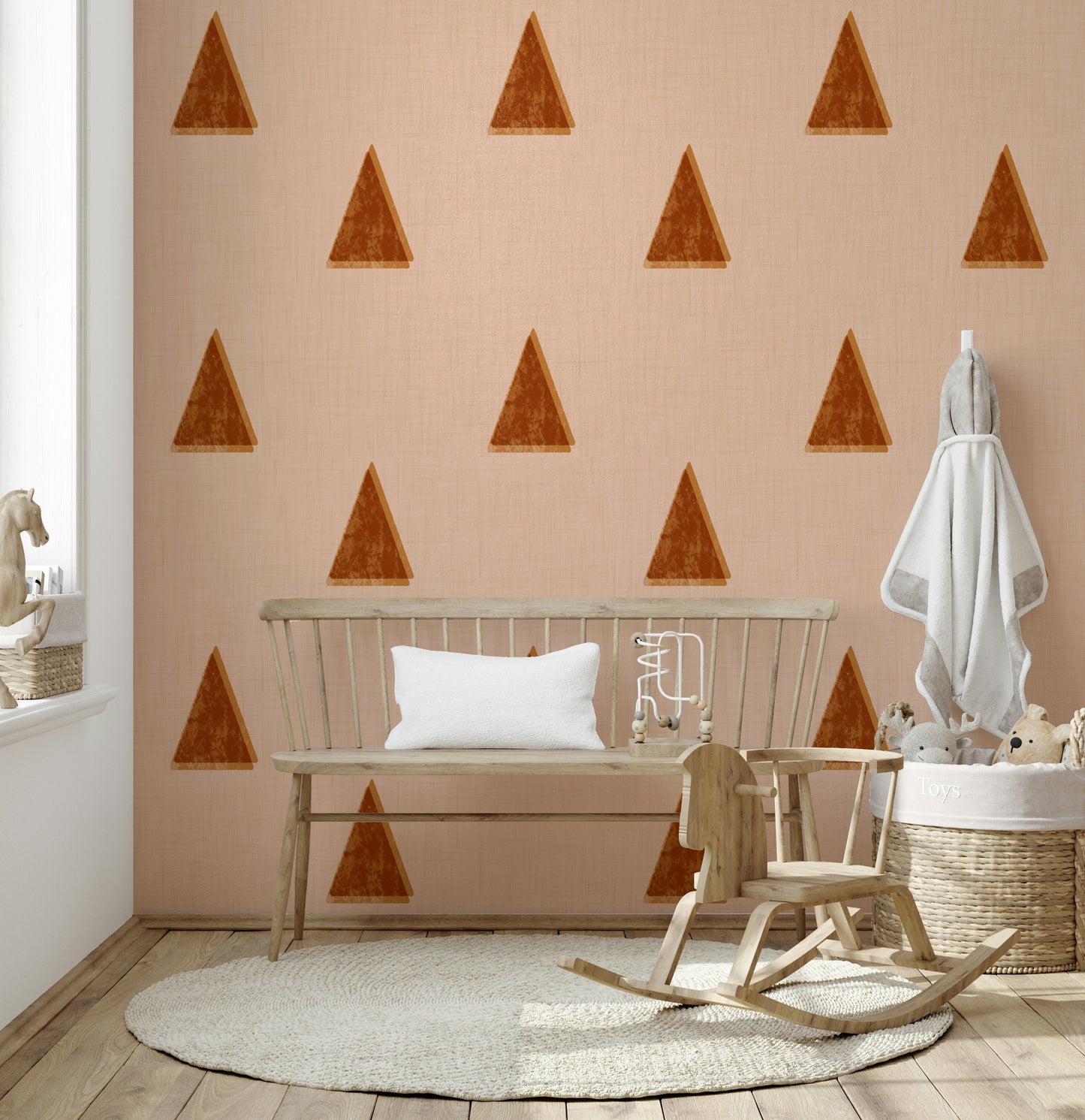 An artistic soft petal mural on elegant wallpaper.