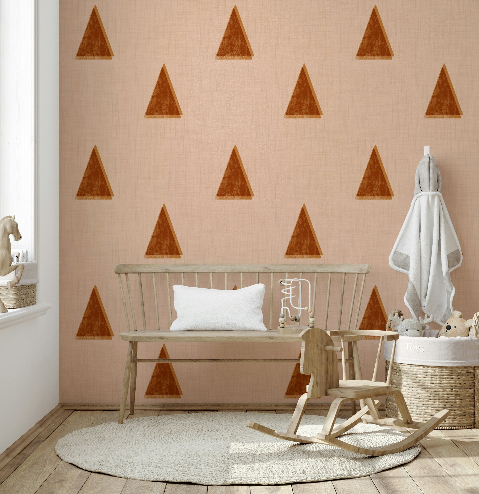 An artistic soft petal mural on elegant wallpaper.
