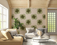 An artistic soft petal mural on elegant wallpaper.