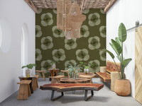 An artistic soft petal mural on elegant wallpaper.