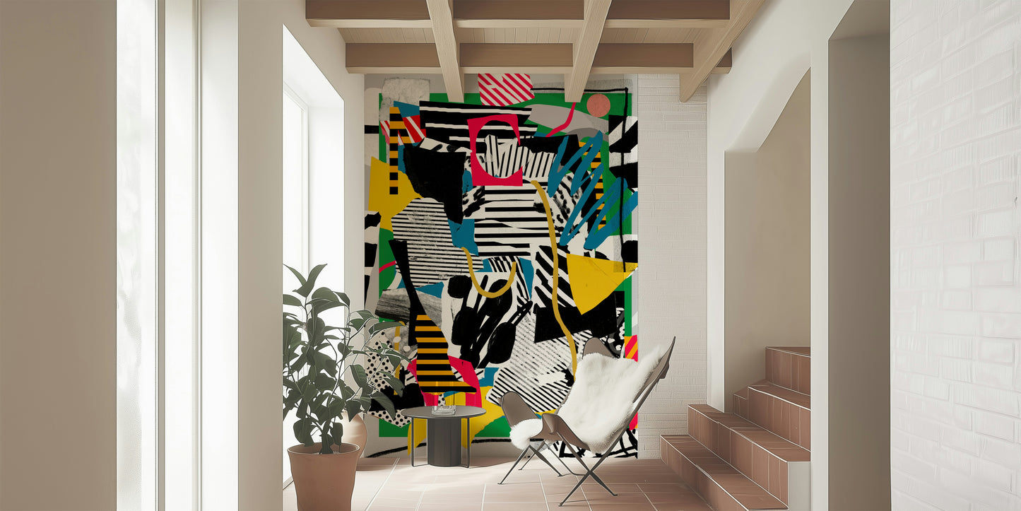 Abstract football BR SOCCER Wall Mural