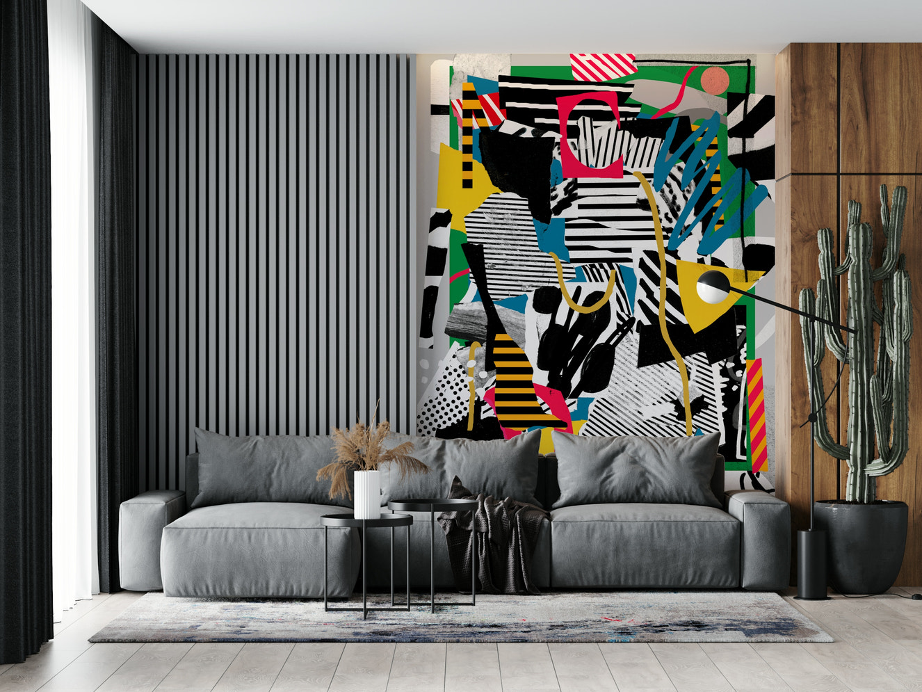 BR SOCCER Wall Mural abstract art 