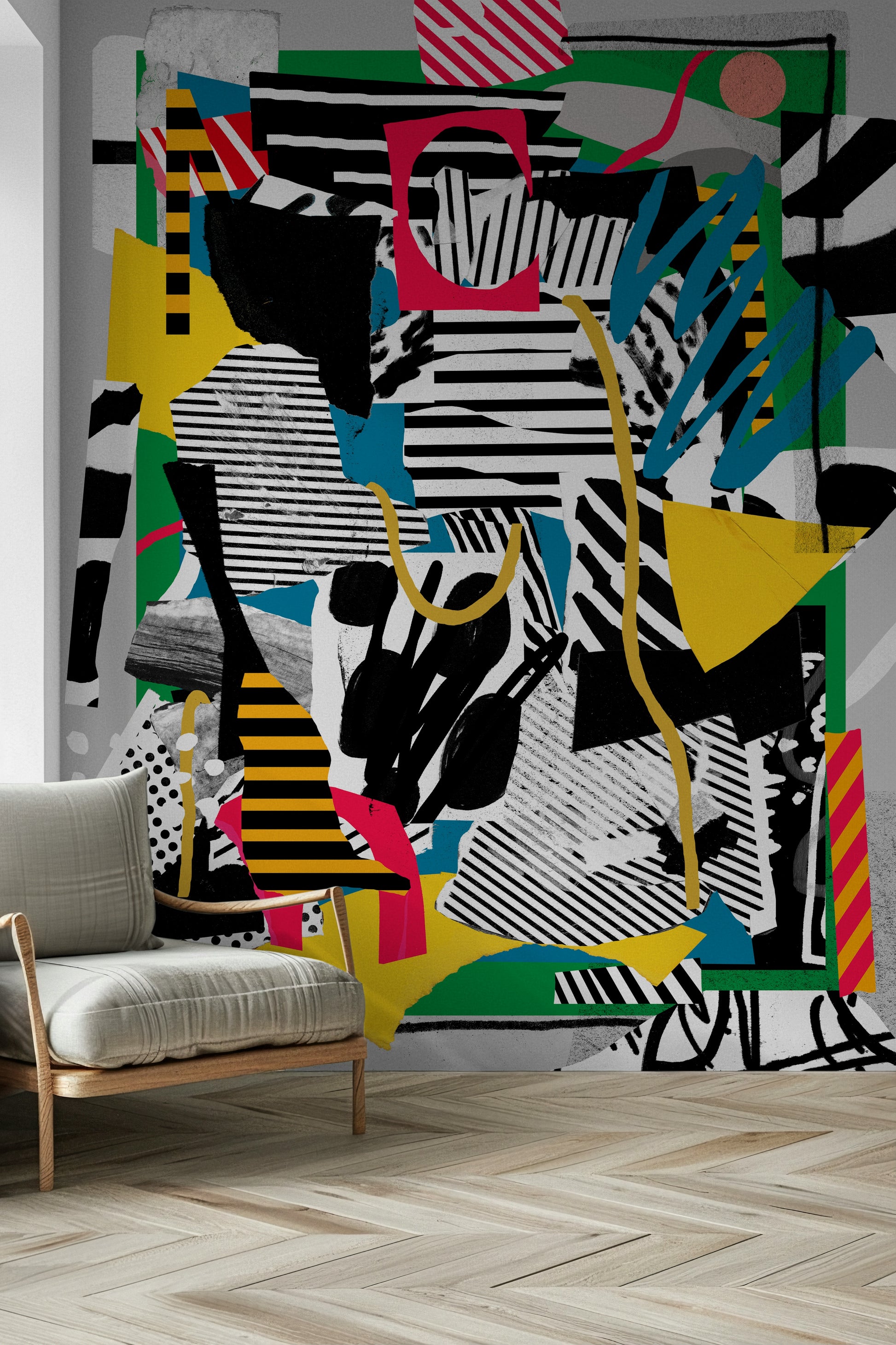 Vibrant BR SOCCER Wall Mural print