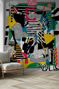 Vibrant BR SOCCER Wall Mural print