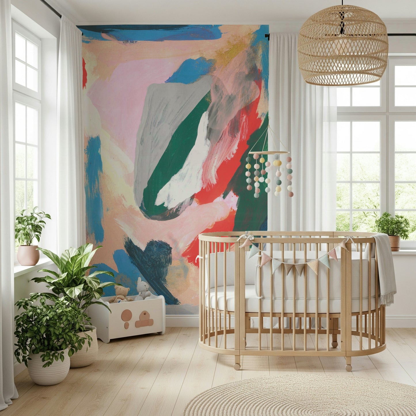 Fluid Forms Wall Mural