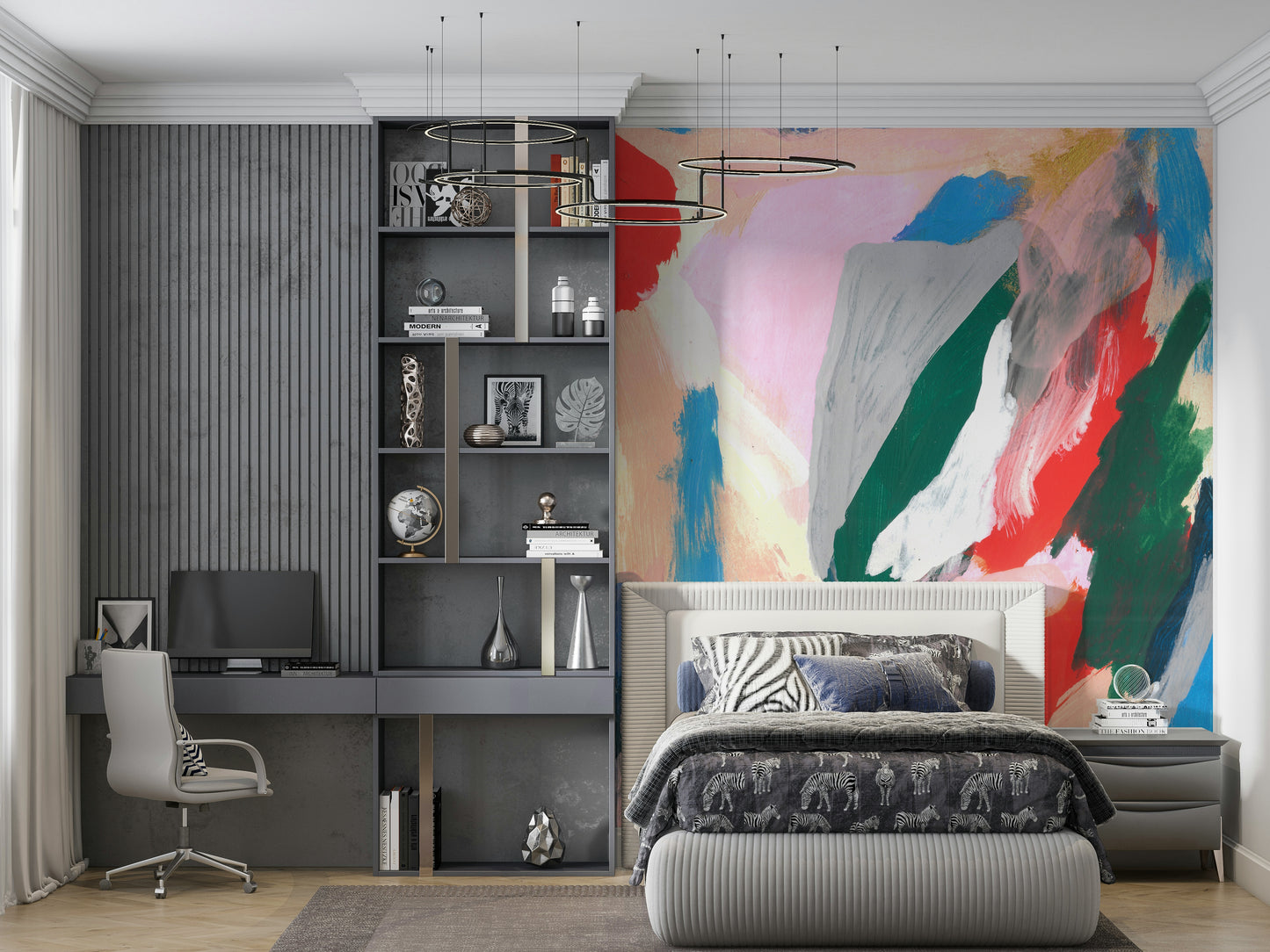 Fluid Forms Wall Mural