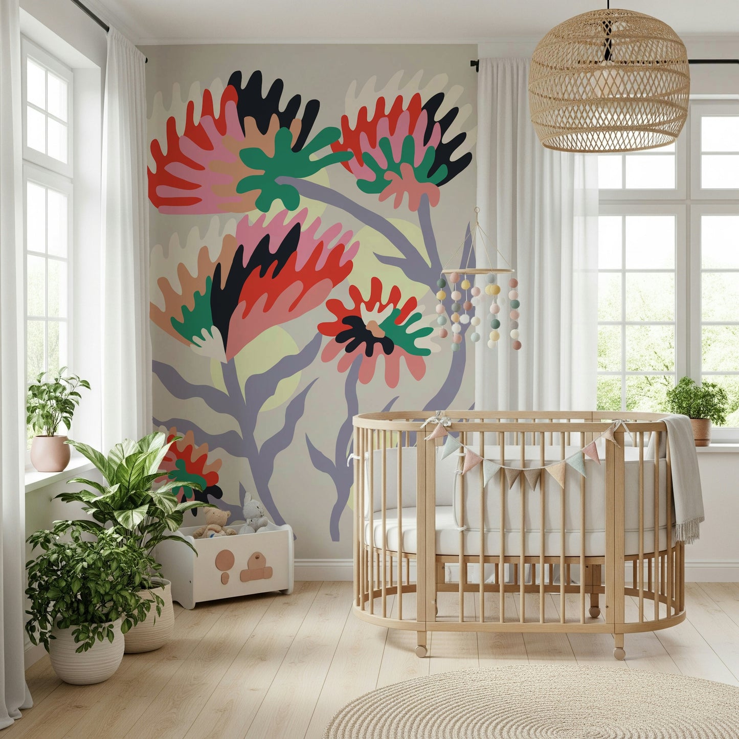 Bloom rebirth Wall Mural