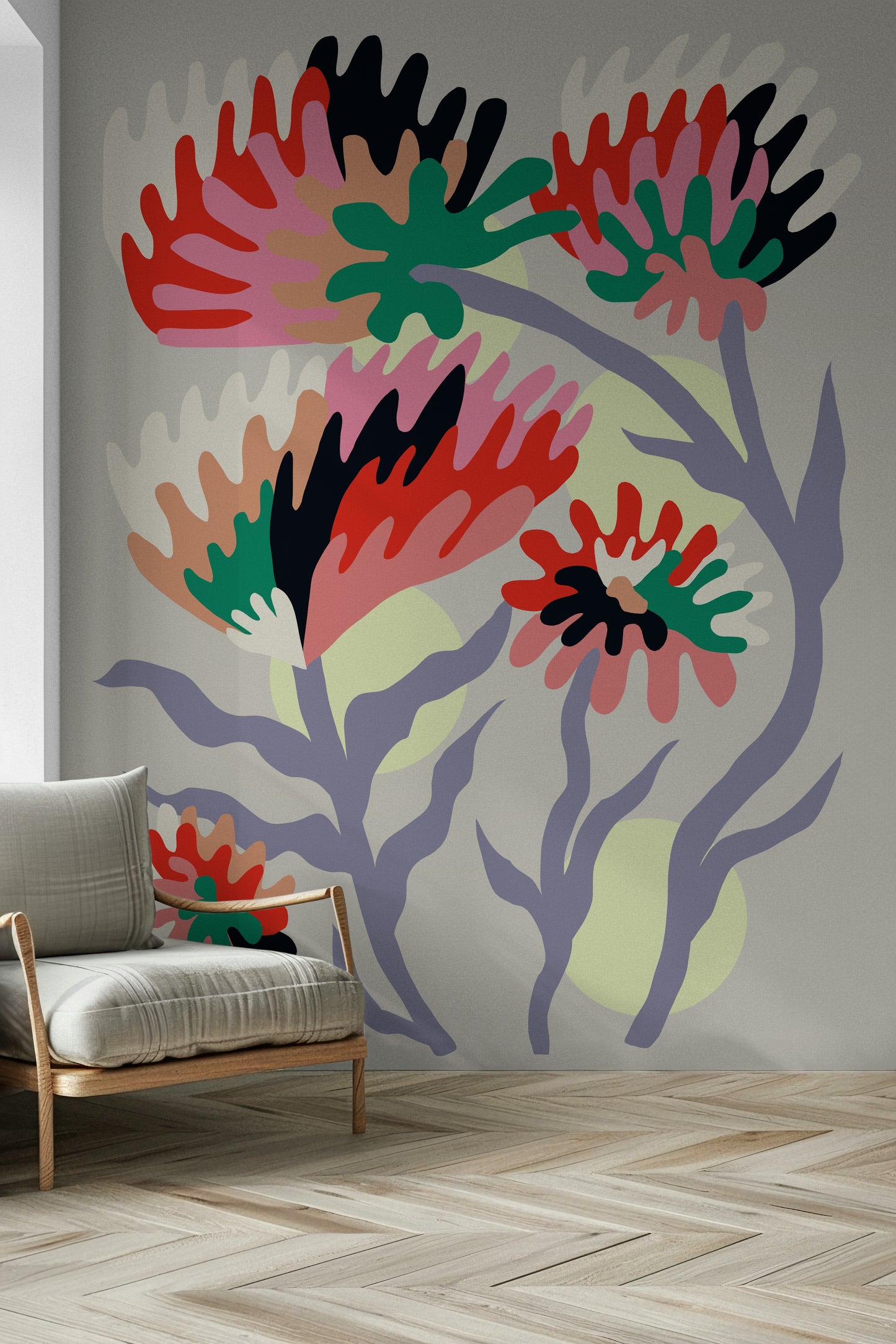 Bloom rebirth Wall Mural