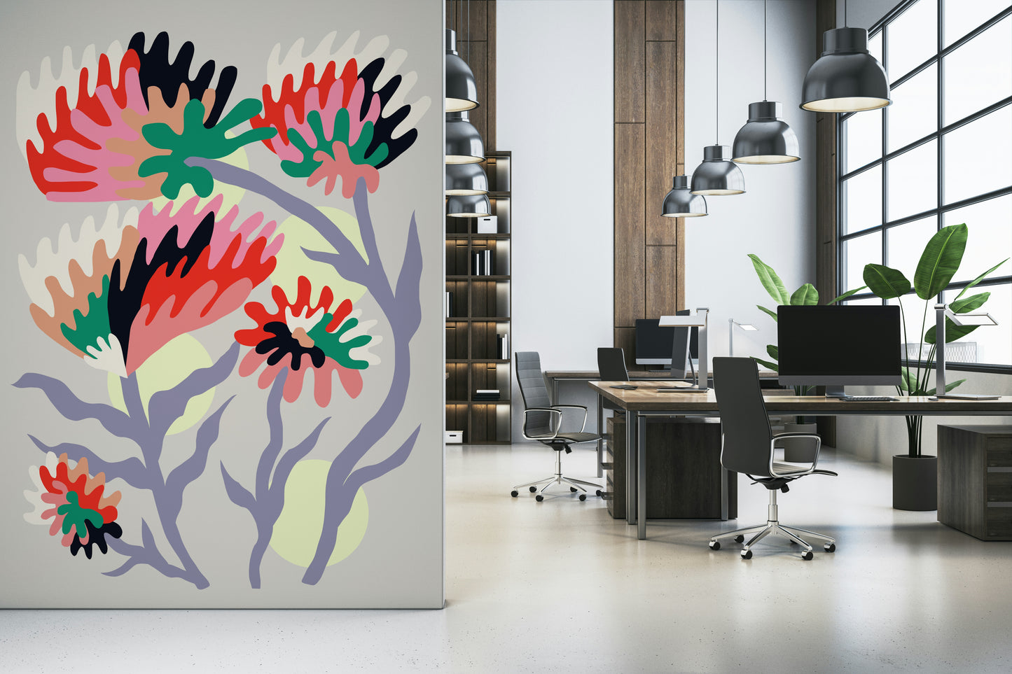 Bloom rebirth Wall Mural