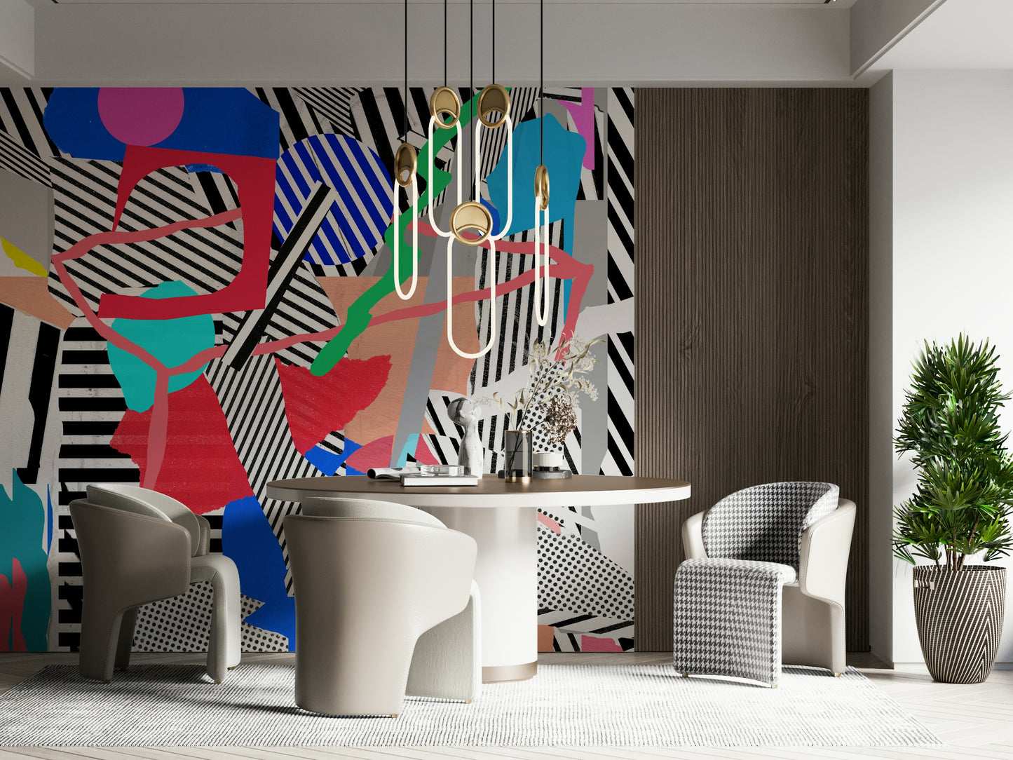 Stripaddicted Wall Mural