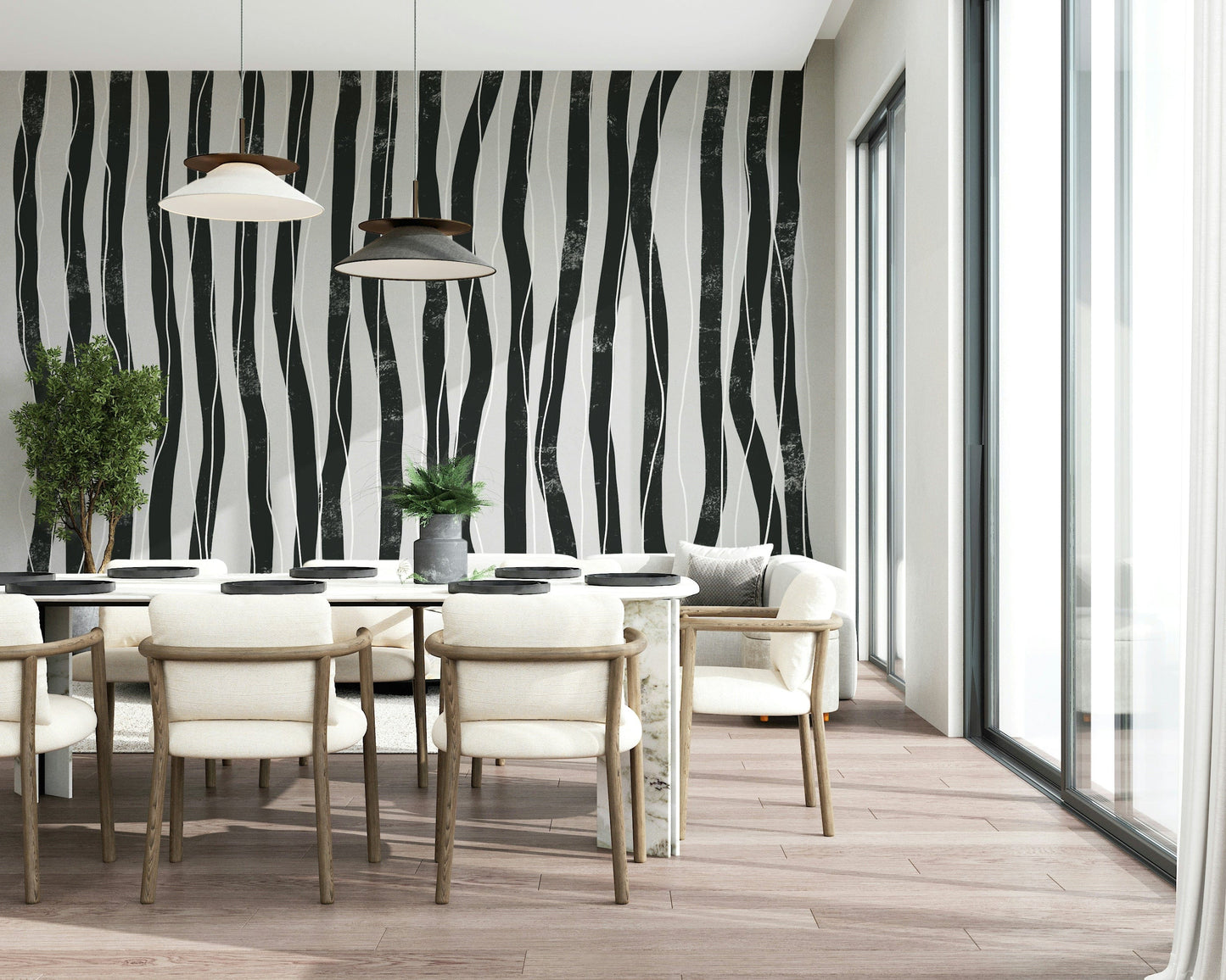 Urban Stripes Wall Mural -2312234