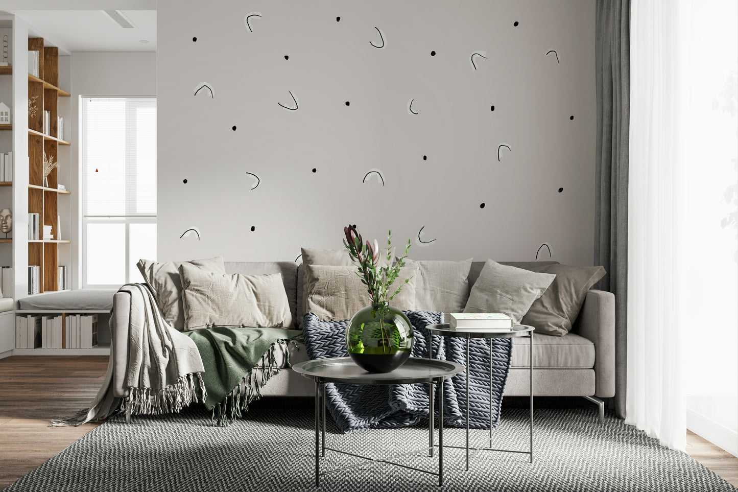 Minimalist Dots Wall Mural -2329861