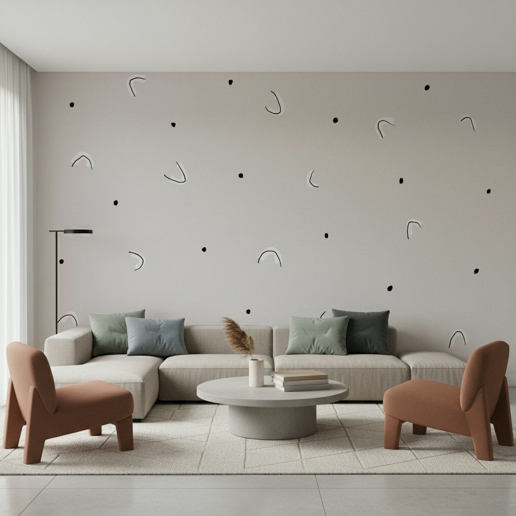 Minimalist Dots Wall Mural -2329861