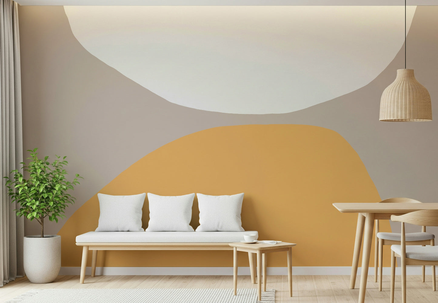 Contrasting Arcs Wall Mural -2333637