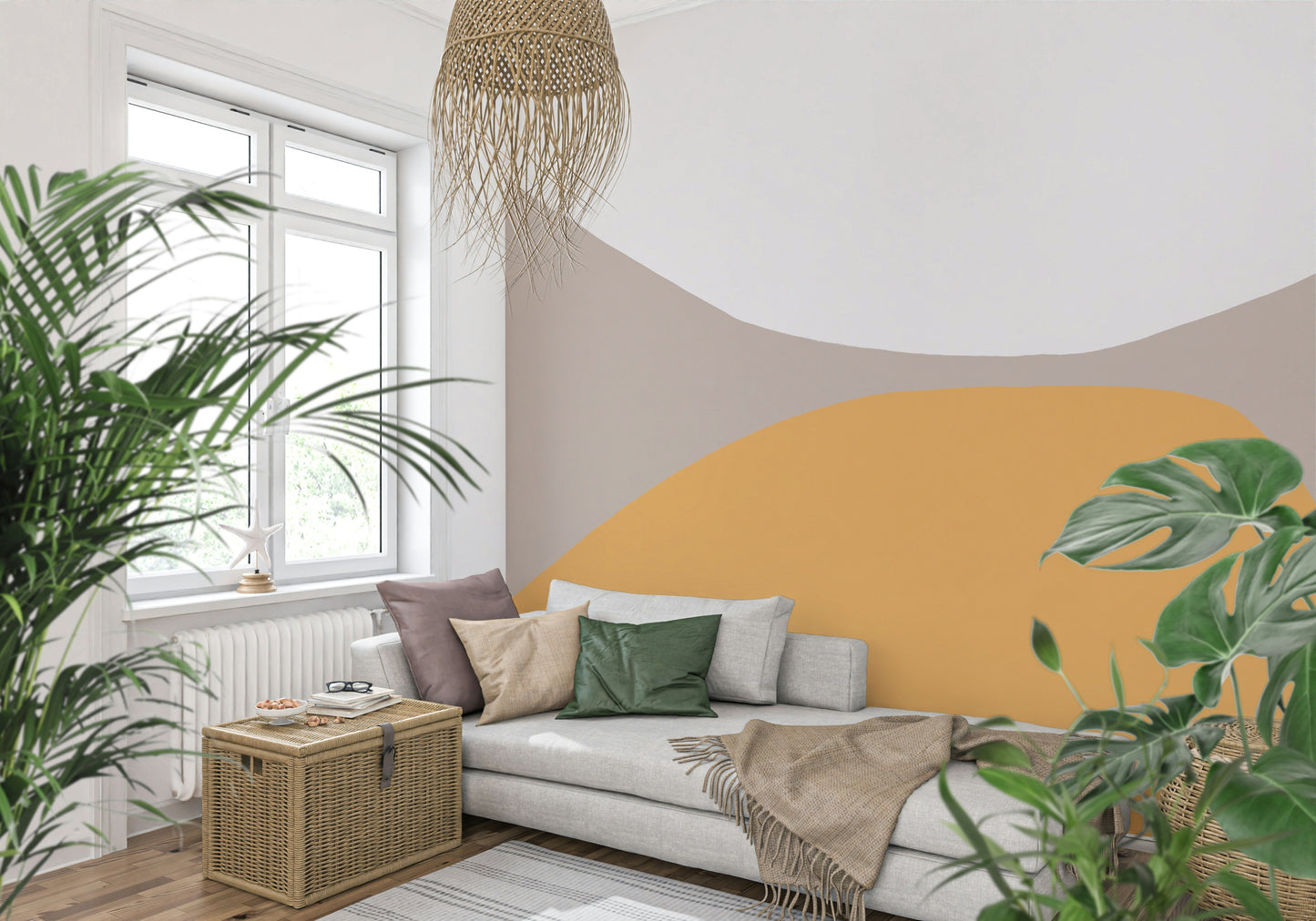 Contrasting Arcs Wall Mural -2333637
