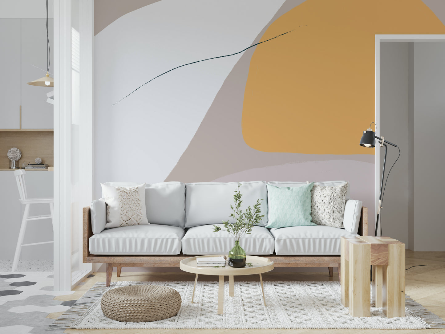 Modern Brushstrokes Wall Mural -2333639