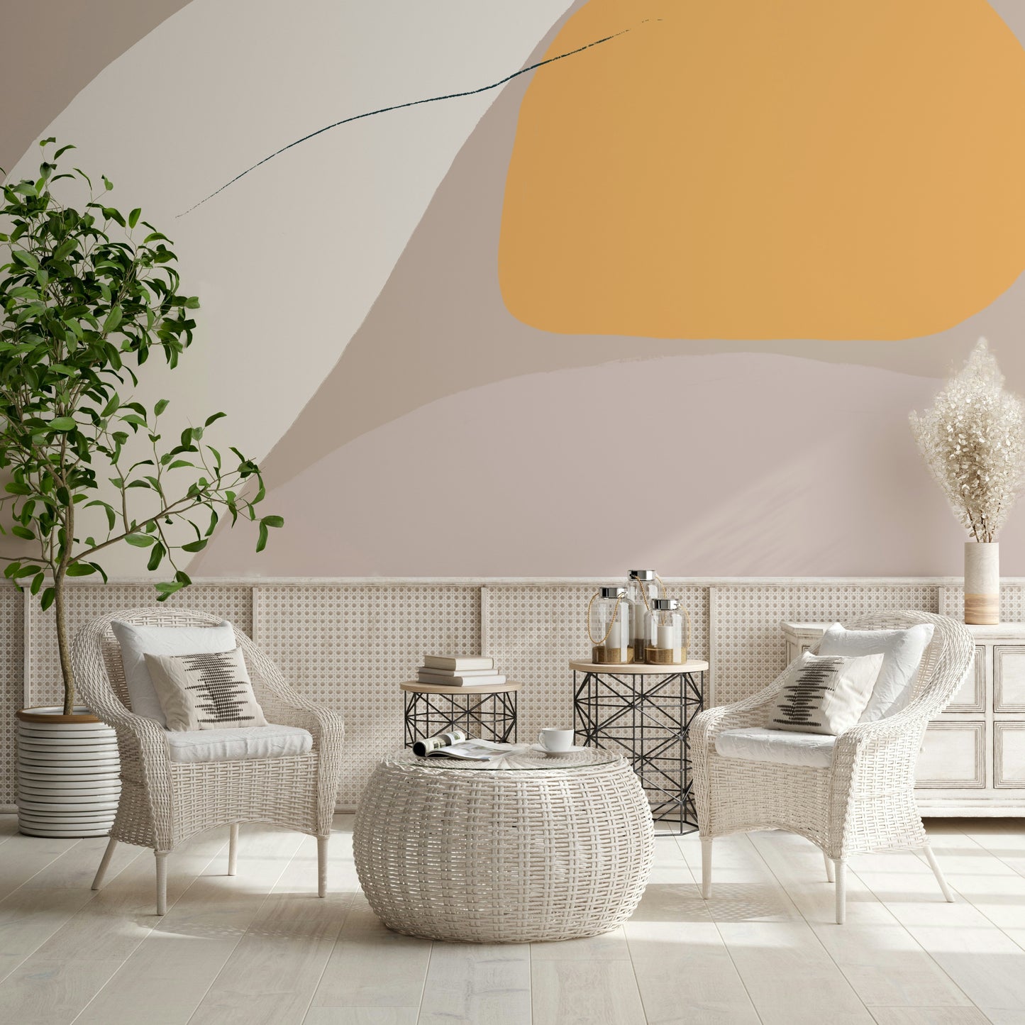 Modern Brushstrokes Wall Mural -2333639