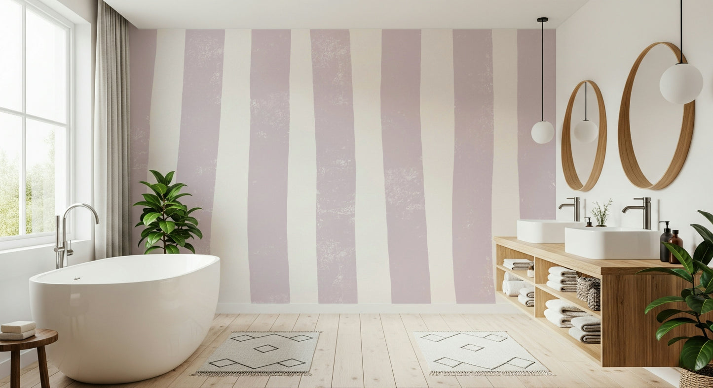 Lavender Stripes Wall Mural -2338842