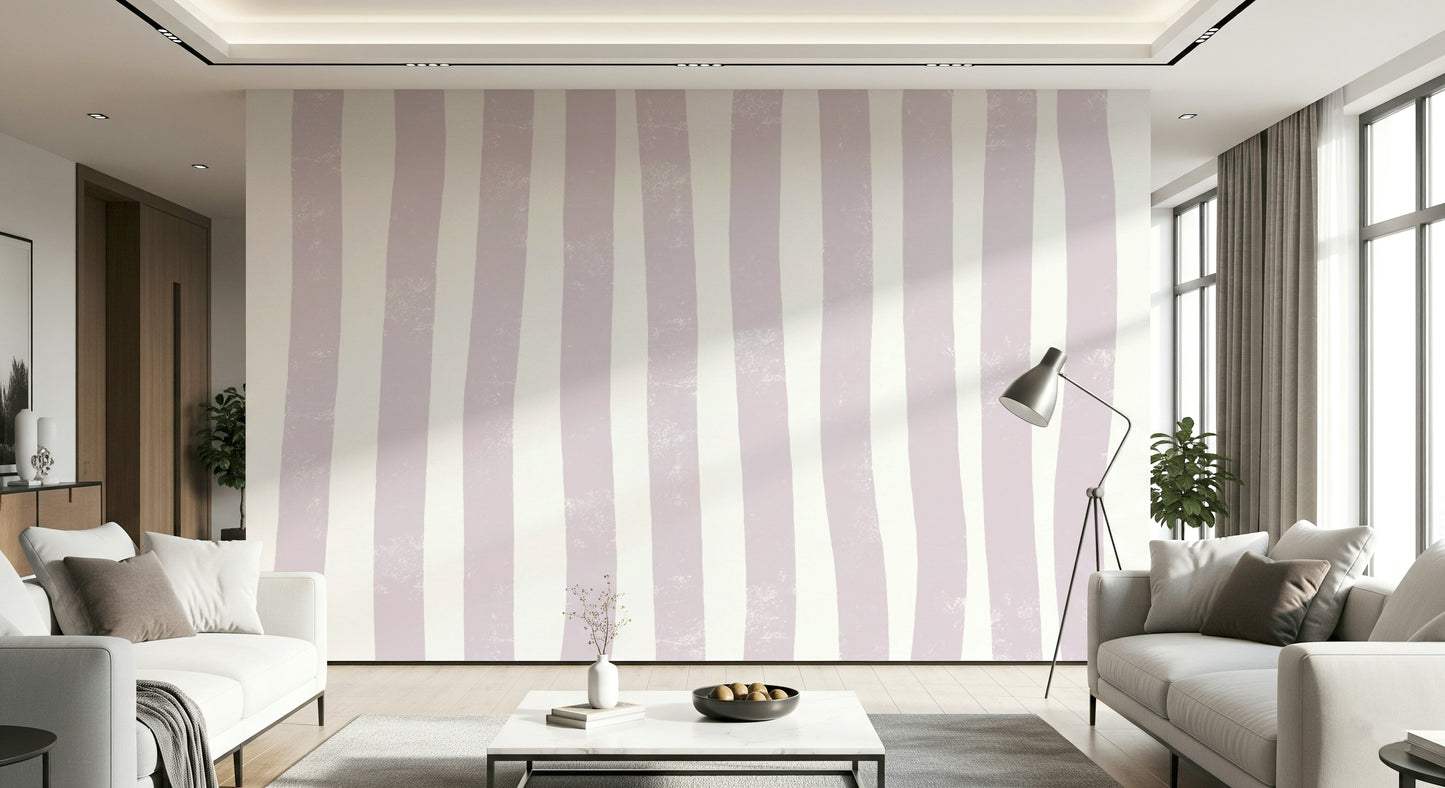 Lavender Stripes Wall Mural -2338842