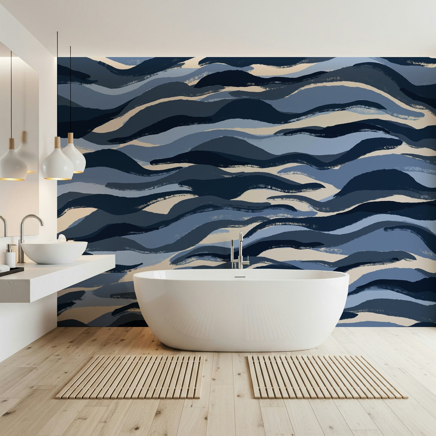 Coastal Bluescape Wall Mural -2370772