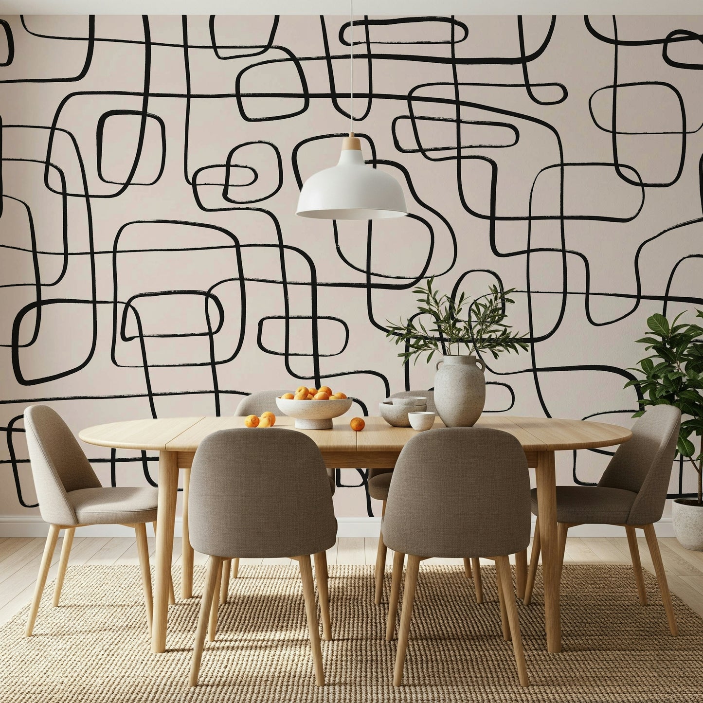 Wandering Lines Wall Mural -2372010