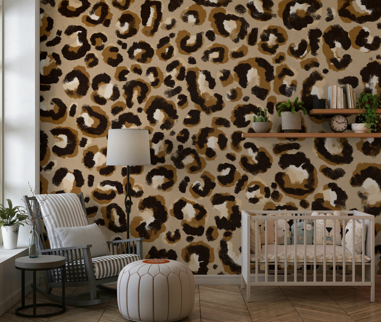 Rustic Leopard Wall Mural -2384305