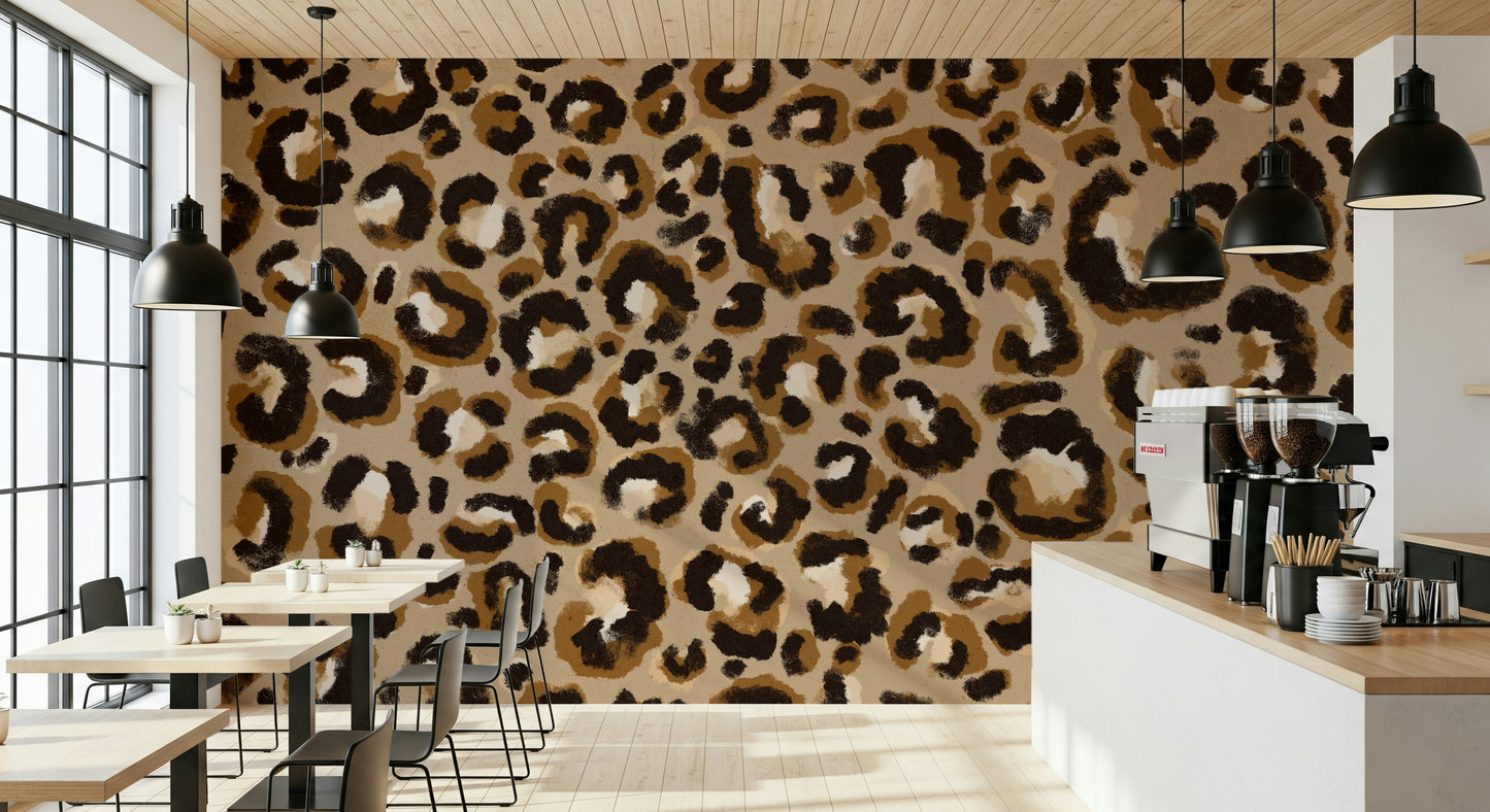 Rustic Leopard Wall Mural -2384305