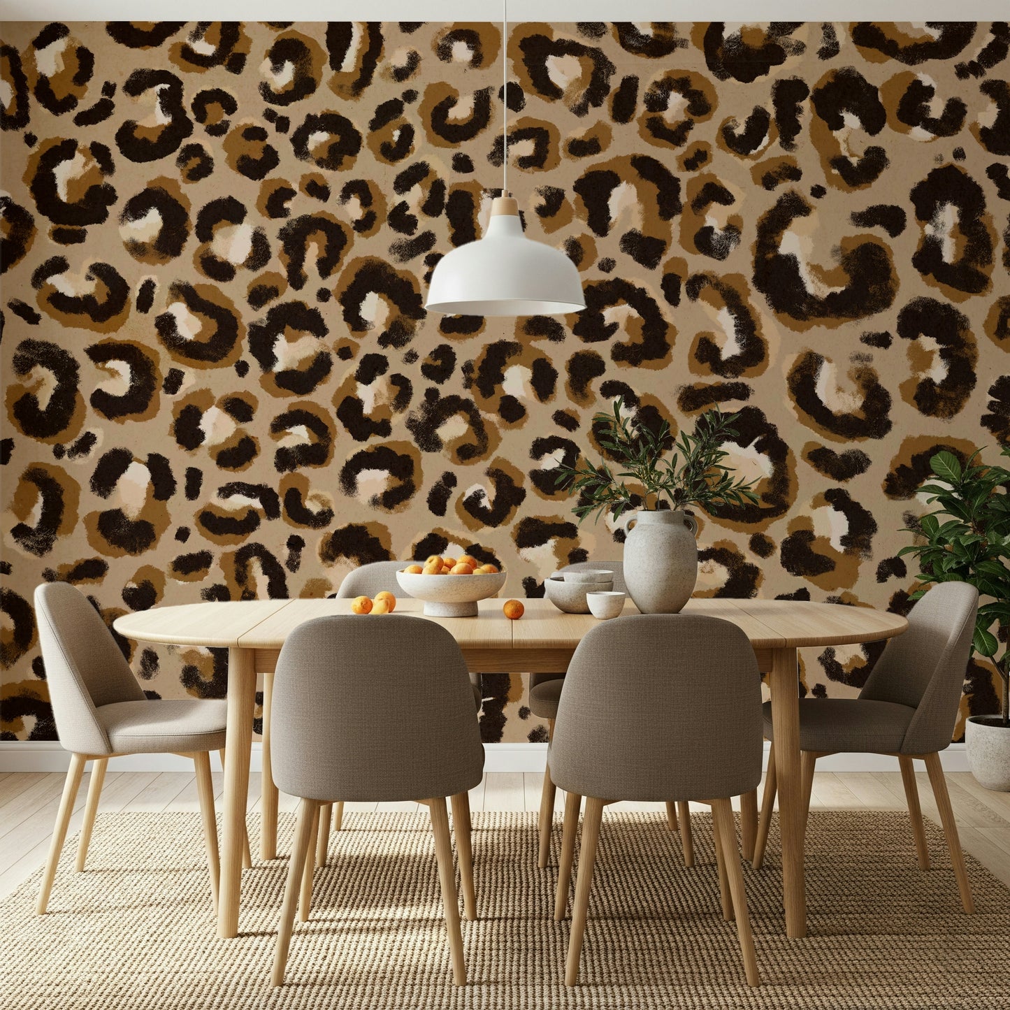 Rustic Leopard Wall Mural -2384305