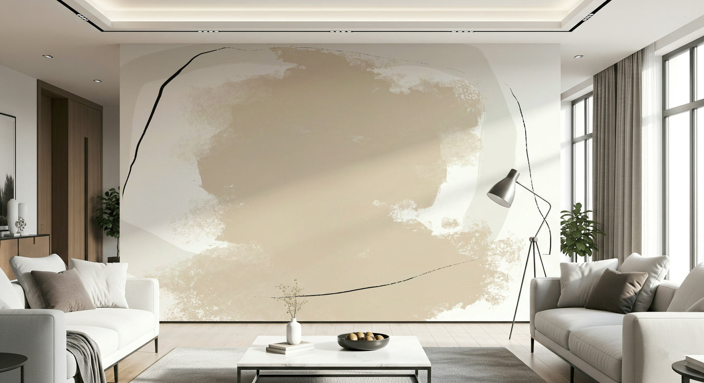 Earth Tones Abstract Wall Mural -2452932