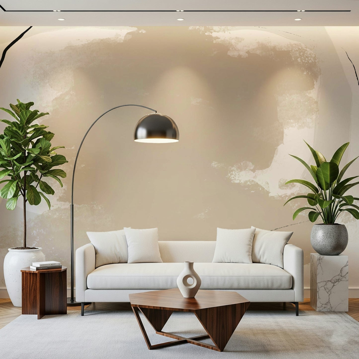 Earth Tones Abstract Wall Mural -2452932