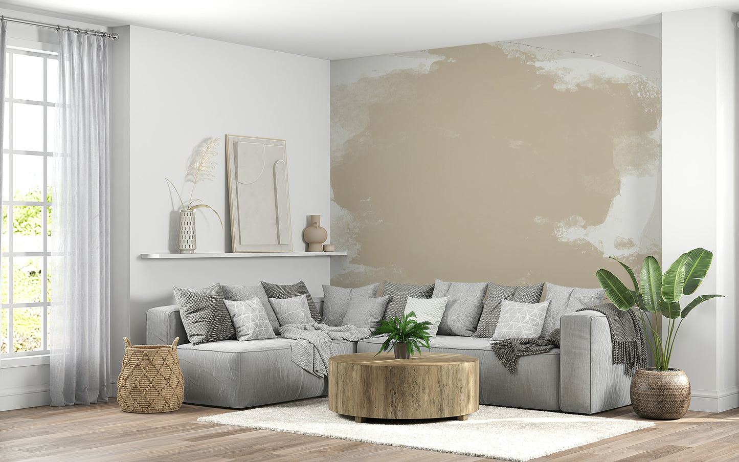 Earth Tones Abstract Wall Mural -2452932
