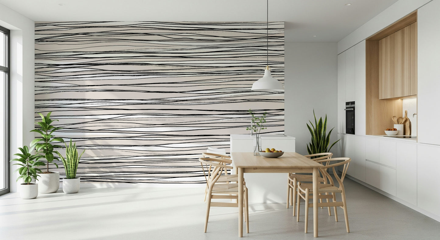 Minimalist Lines Wall Mural -2453359
