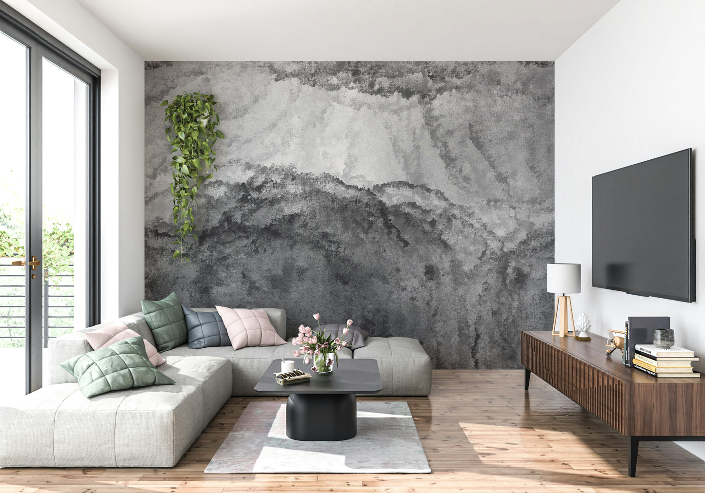 Ethereal Gray Wall Mural -2453360