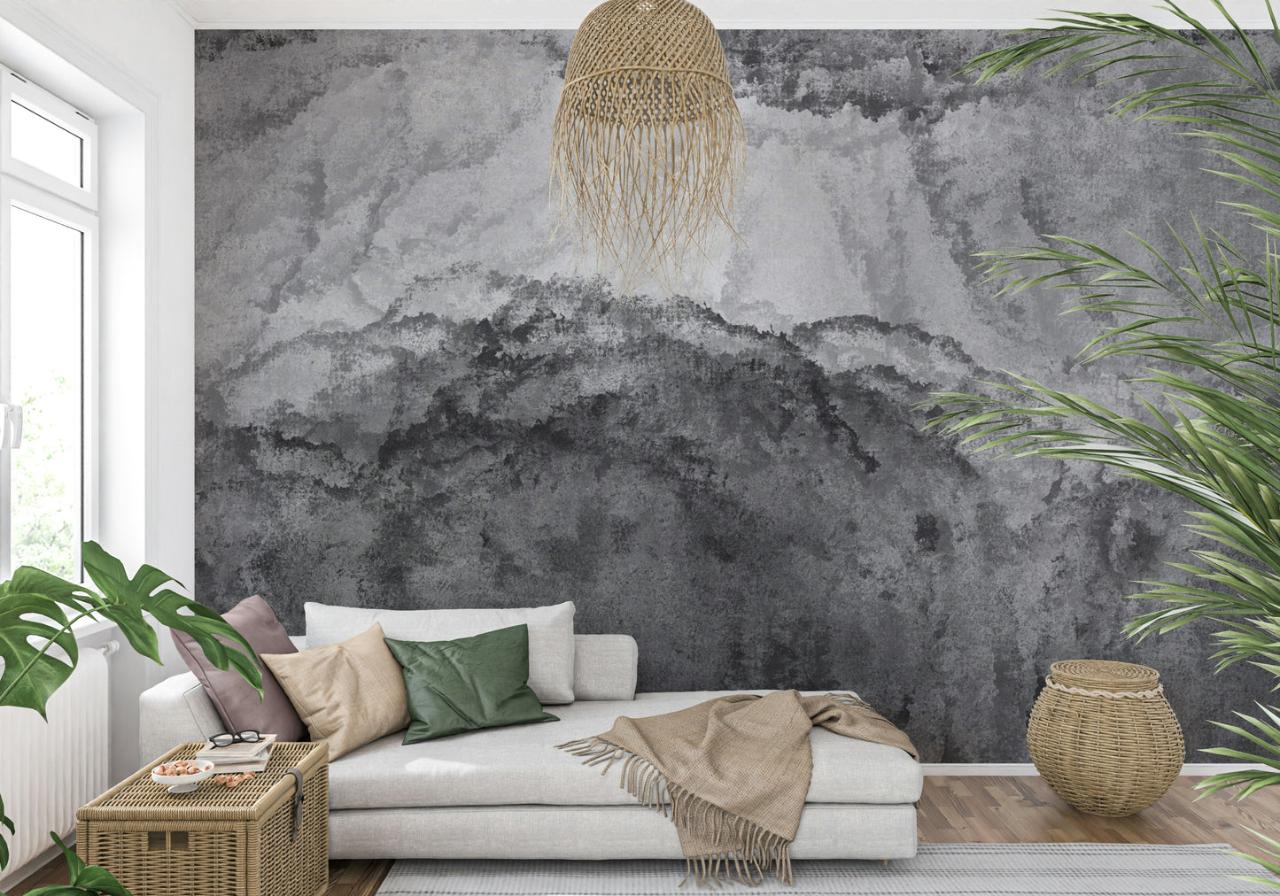 Ethereal Gray Wall Mural -2453360