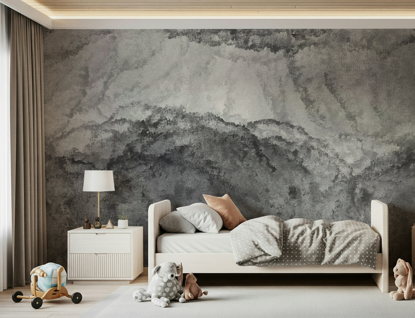 Ethereal Gray Wall Mural -2453360