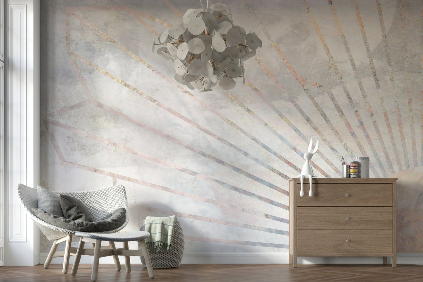Geometric Dawn Wall Mural -2464587