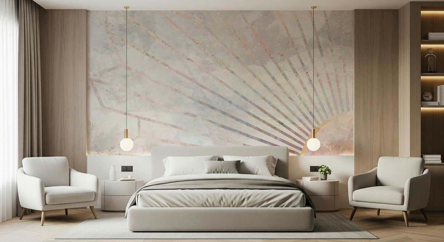 Geometric Dawn Wall Mural -2464587
