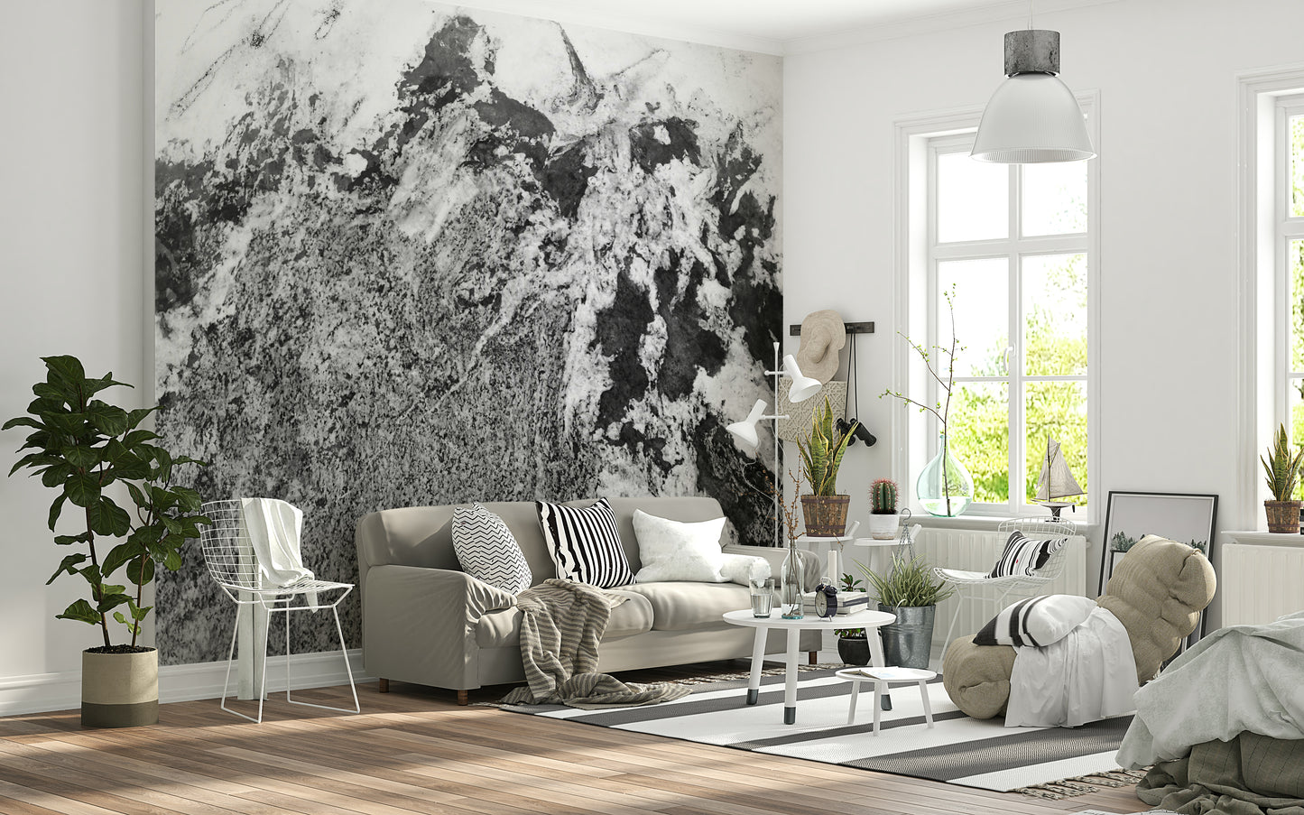 Monochrome Texture Wall Mural -2579751
