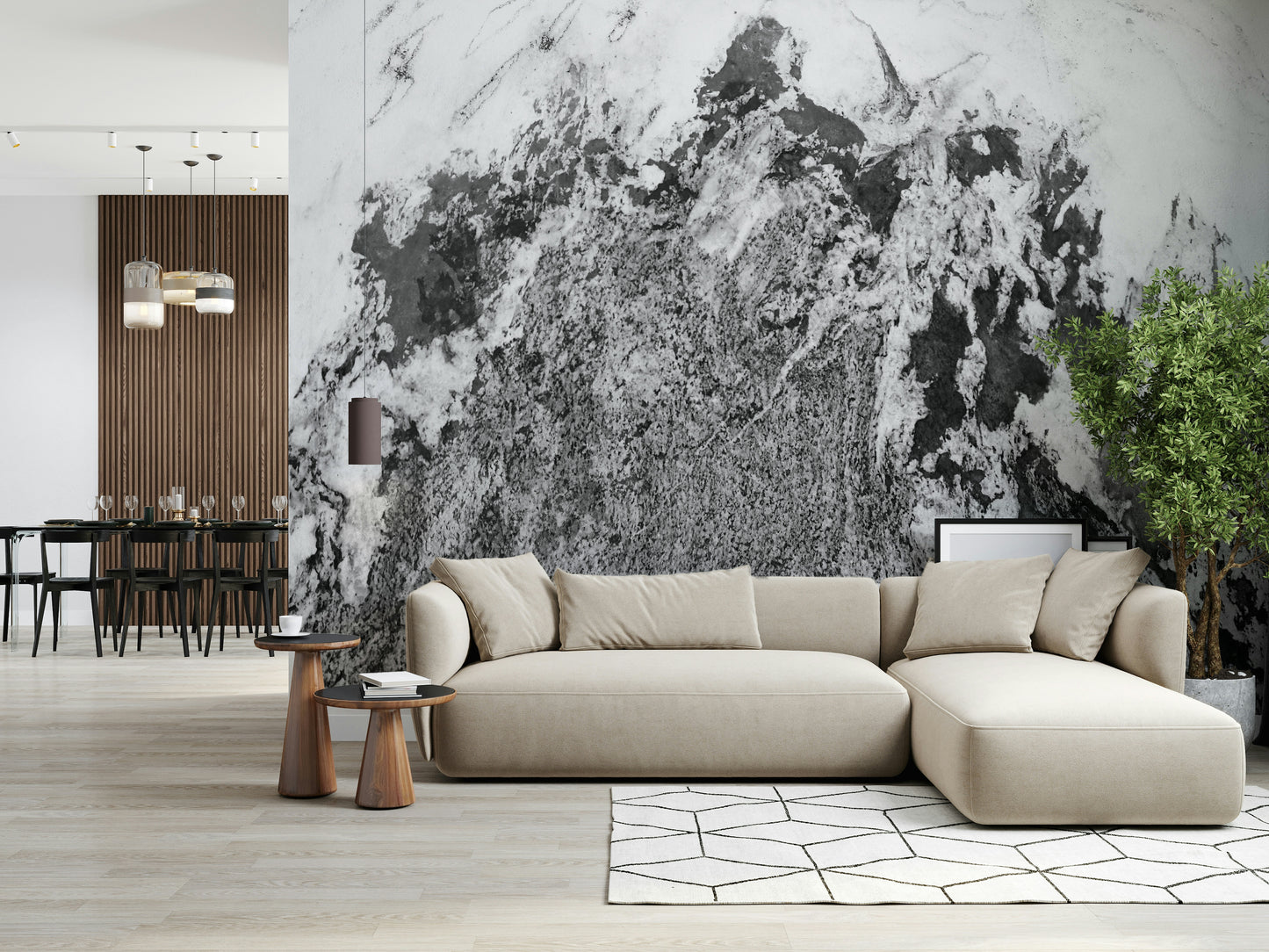 Monochrome Texture Wall Mural -2579751
