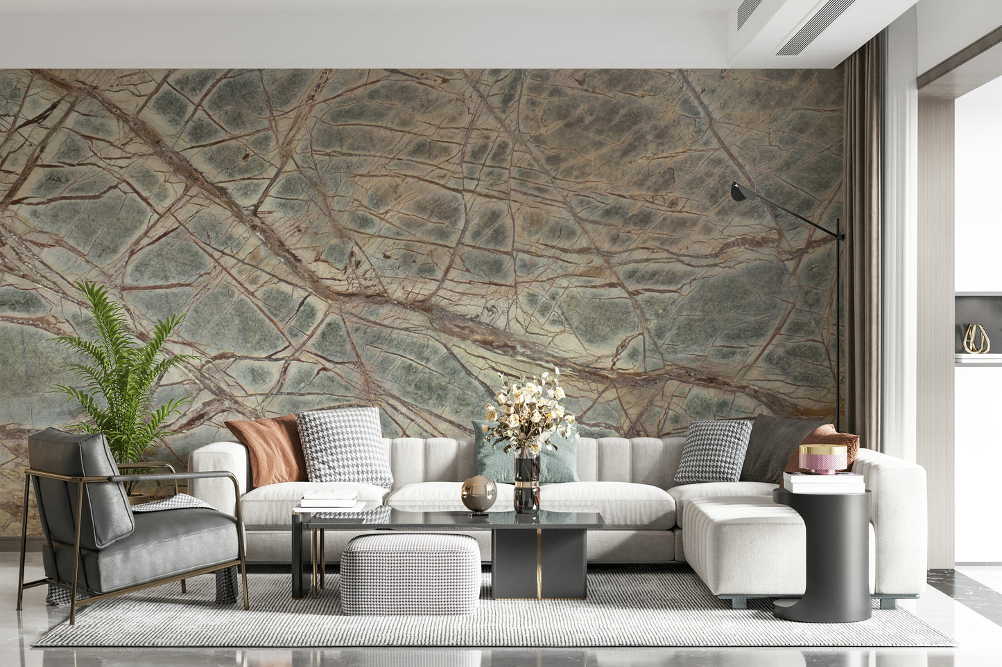 Forest Floor Marble Wall Mural -2579764