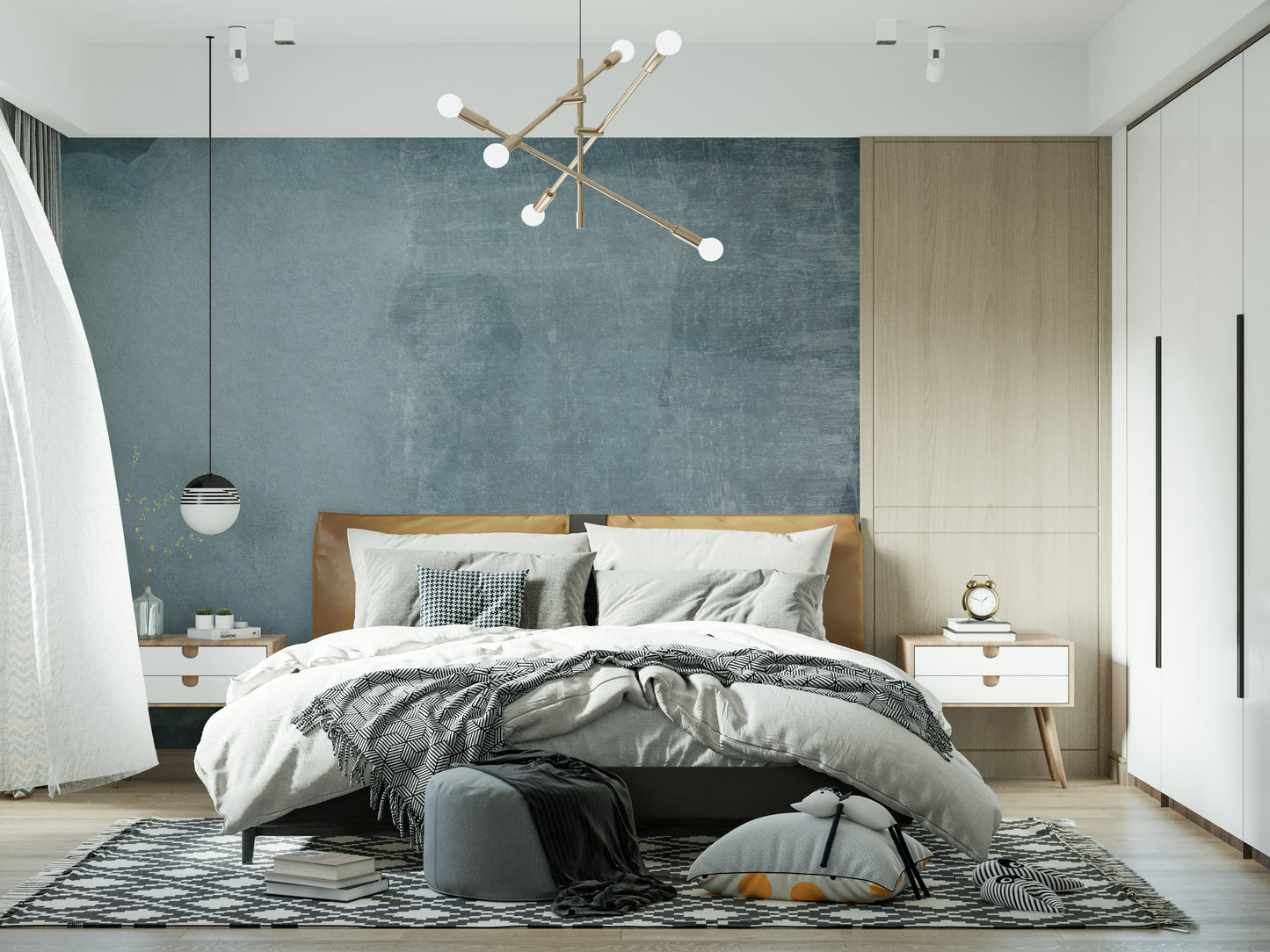 Blue Haze Texture Wall Mural -2583410