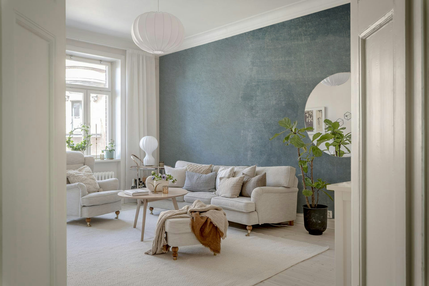 Blue Haze Texture Wall Mural -2583410