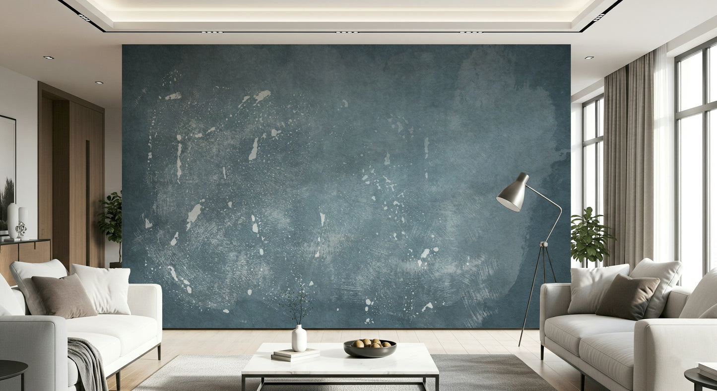 Abstract Blue Plaster Wall Mural -2583413